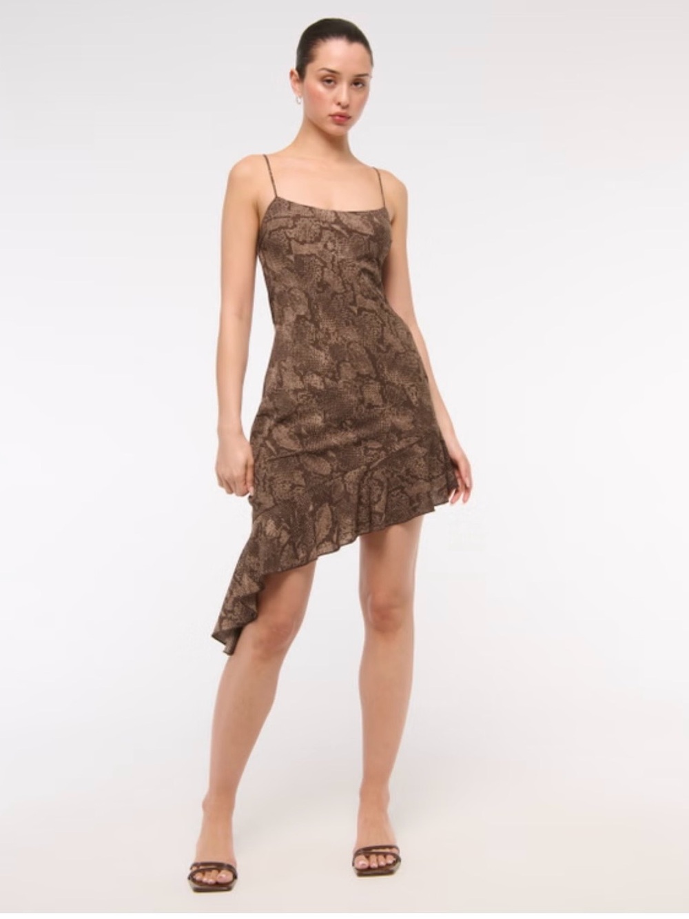 Abercrombie Women's
Asymmetrical Clasp-Back Midi Dress Small